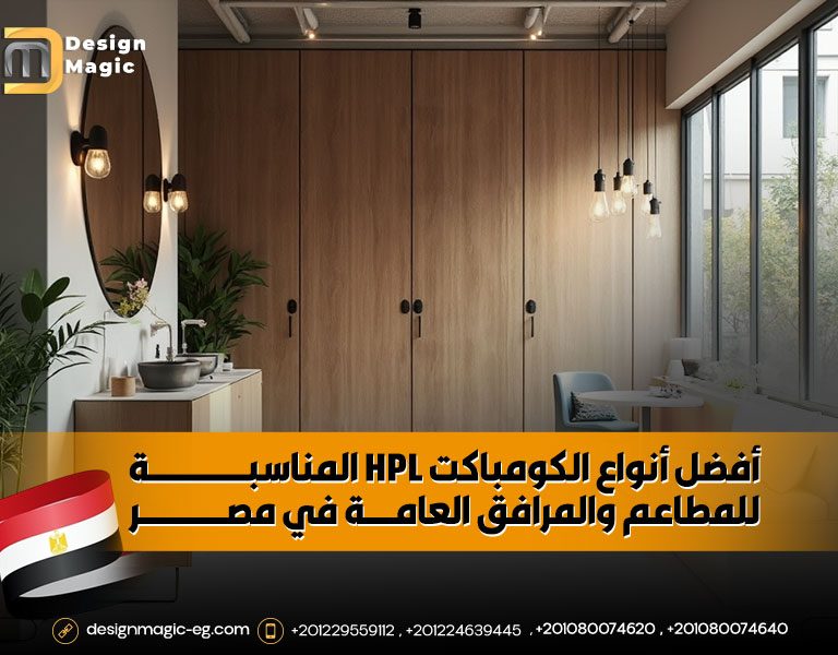 أفضل أنواع الكومباكت HPL المناسبة للمطاعم والمرافق العامة في مصر